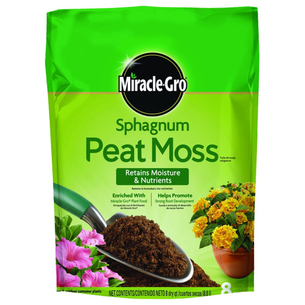 slide 1 of 1, Miracle-Gro Sphagnum Peat Moss 8 Qt. - Total Qty: 1, count of: 1