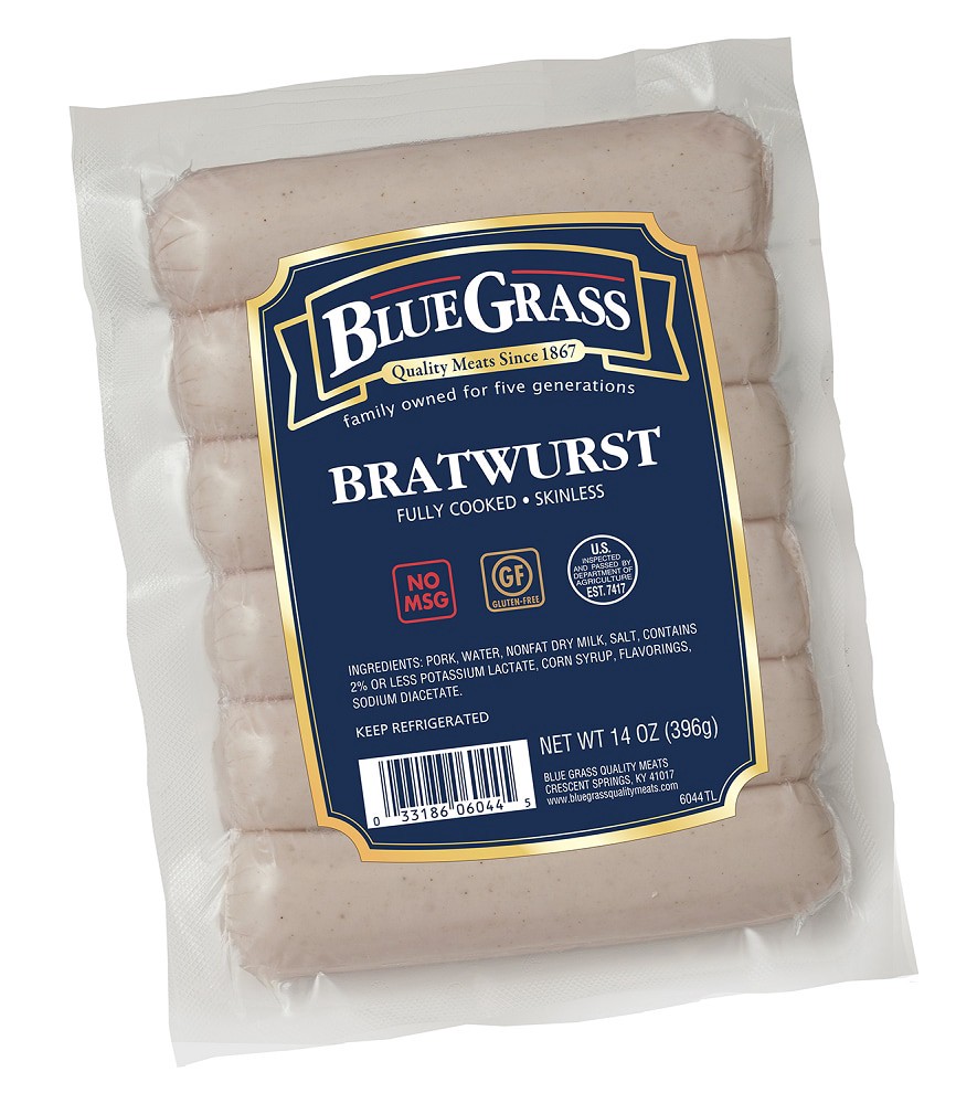slide 2 of 2, Blue Grass Bratwurst, 14 oz, 14 oz