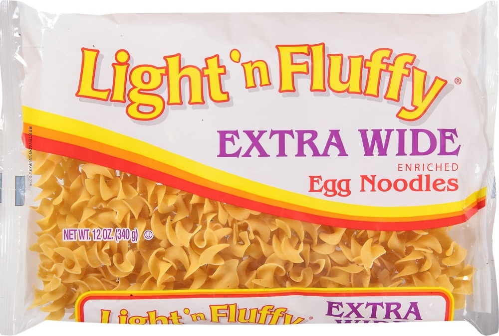 slide 2 of 2, Light 'n Fluffy Extra Wide Enriched Egg Noodles 12 oz, 12 oz