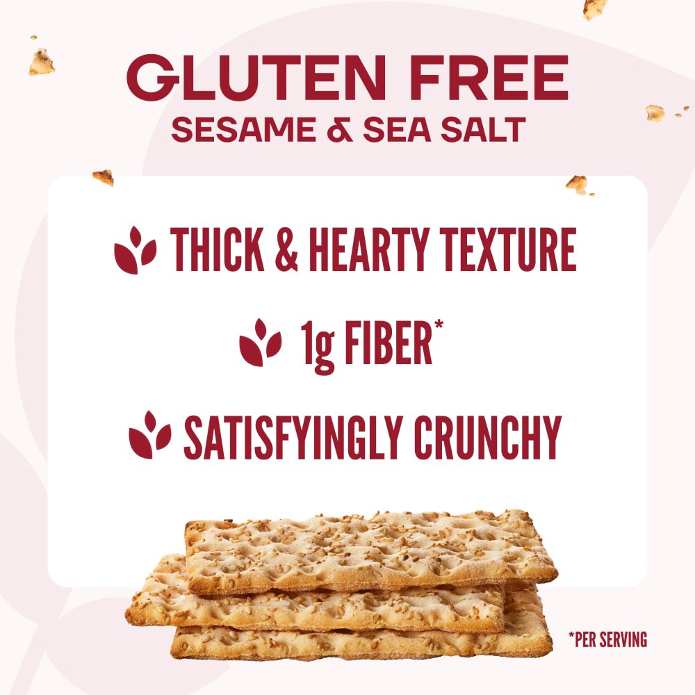 slide 5 of 6, Wasa Swedish Style Sesame & Sea Salt Crispbread 6.1 oz, 6.1 oz