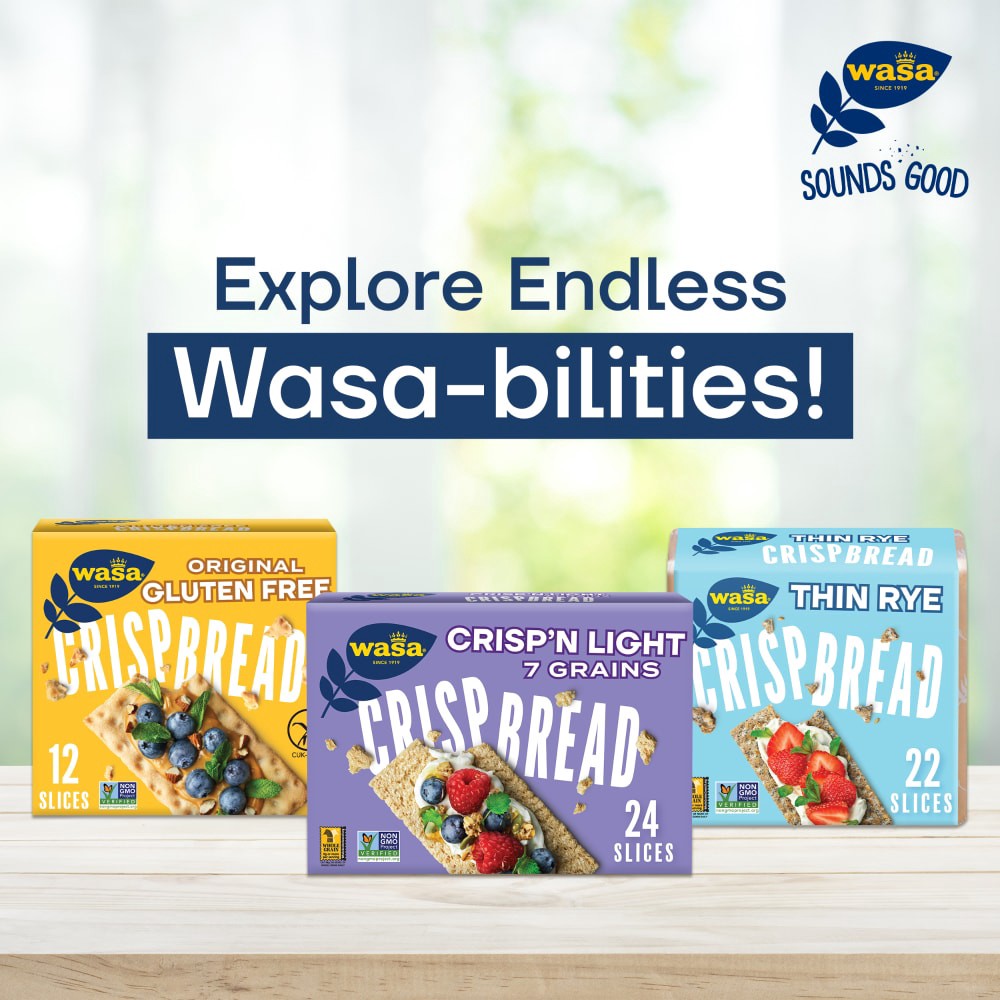 slide 3 of 6, Wasa Swedish Style Sesame & Sea Salt Crispbread 6.1 oz, 6.1 oz