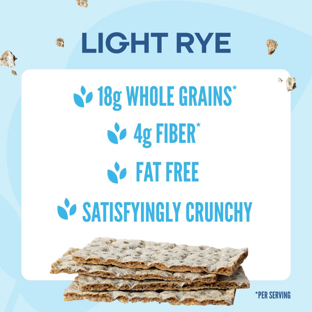 slide 3 of 4, Wasa Light Rye Swedish Style Crispbread, 9.5 oz