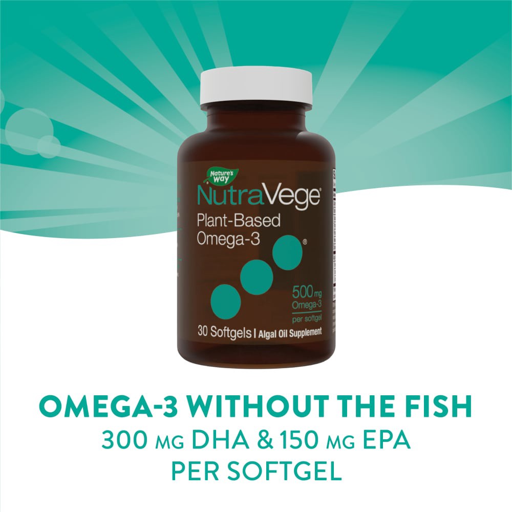 slide 5 of 6, Nature's Way NutraVege Omega-3 Plant, 30 ct