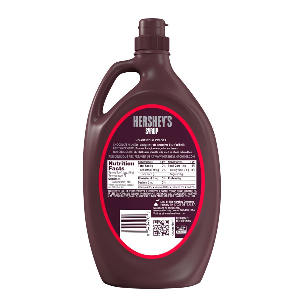 slide 6 of 6, Hershey's Syrup, Chocolate, 48 oz