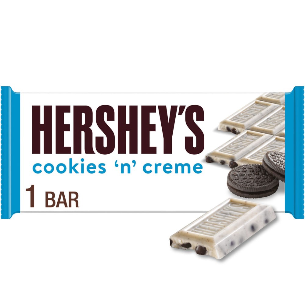 slide 6 of 6, Hershey's Candy Bar, Cookies n Cream, 1.55 oz