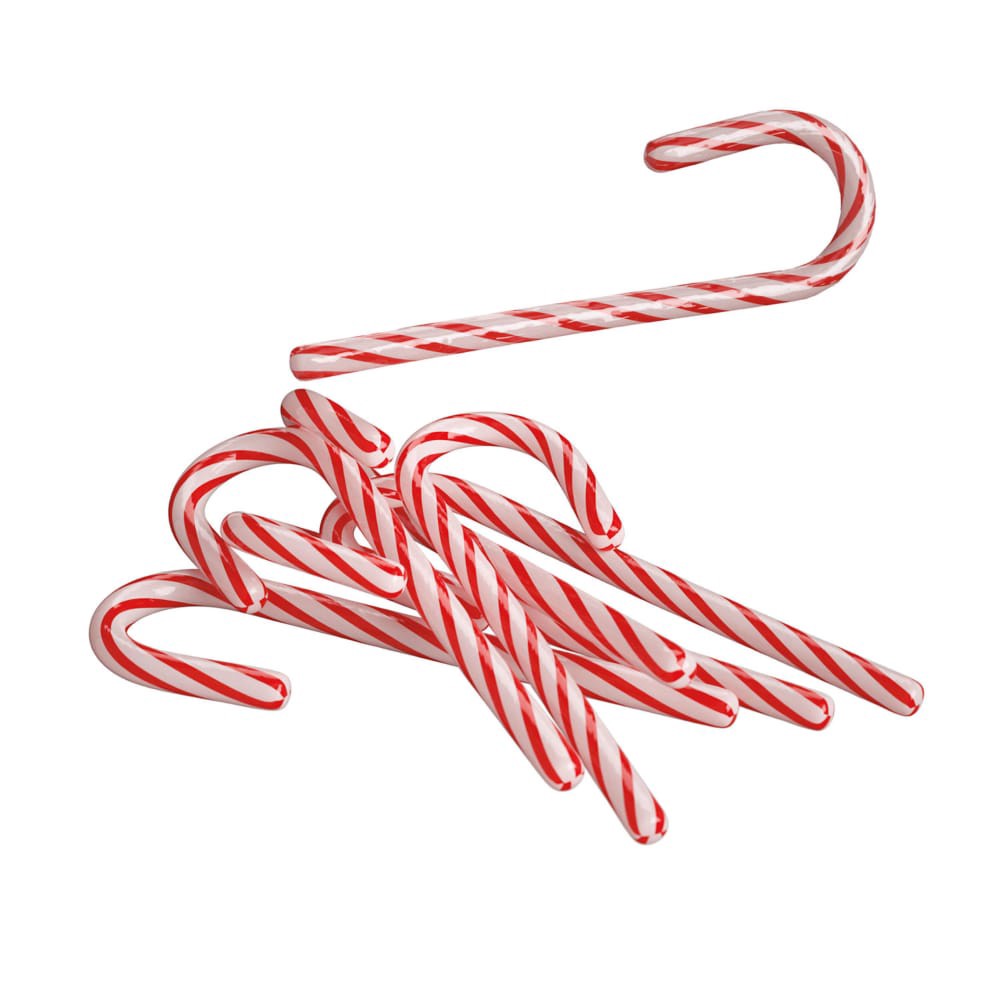 slide 3 of 6, HERSHEY'S Chocolate Mint Flavored, Christmas Candy Canes Box, 5.28 oz (12 Pieces), 12 ct