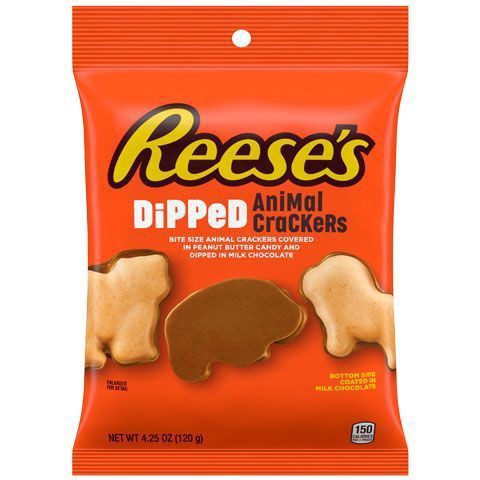 slide 1 of 1, Reese's Dipped Animal Crackers, 4.25 oz