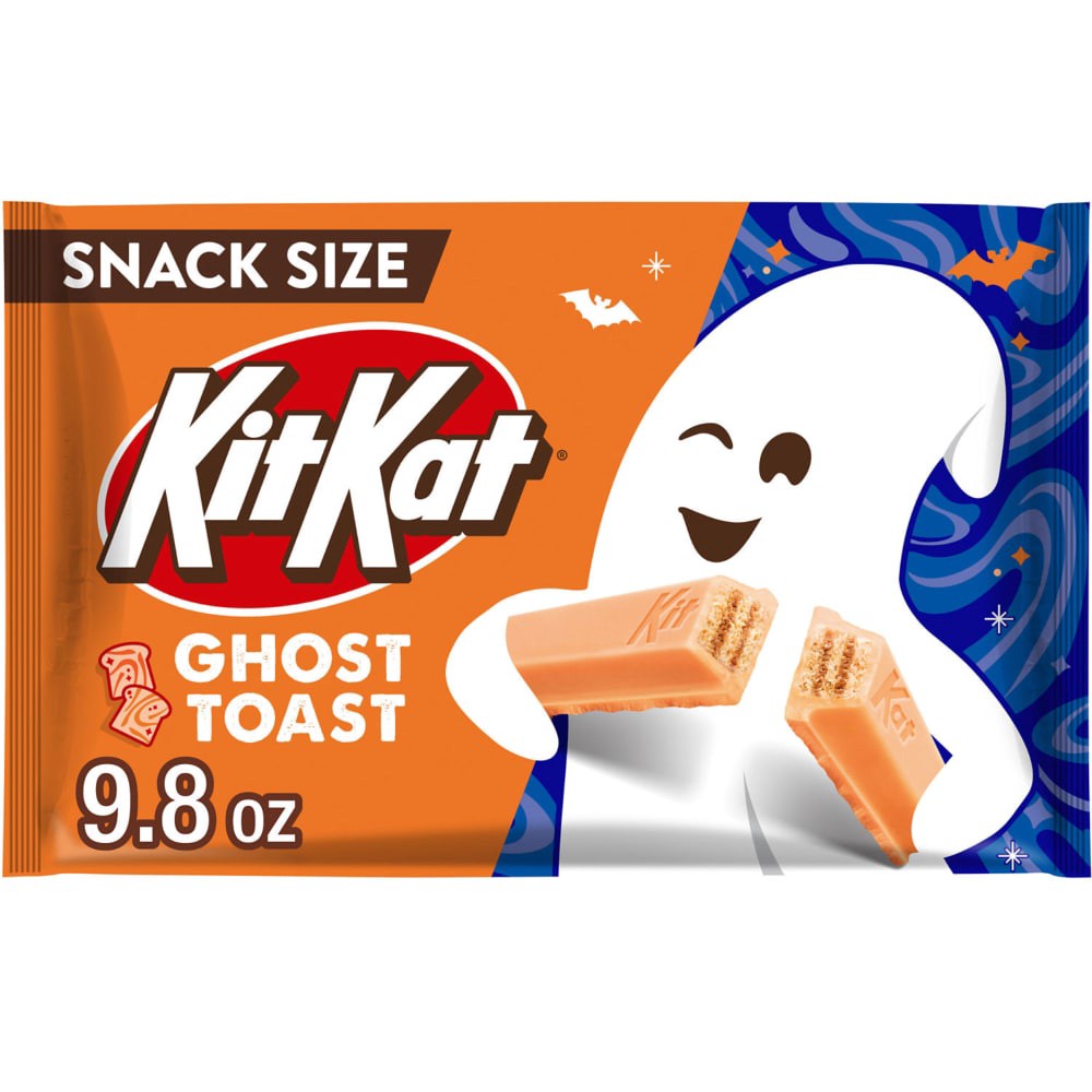 slide 6 of 6, KIT KAT Cinnamon Toast Flavored Creme Wafer Snack Size, Halloween Candy Bag, 9.8 oz, 9.8 oz