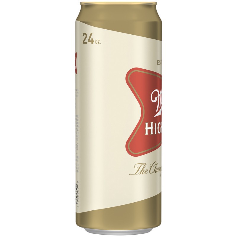 slide 5 of 5, Miller High Life is an American lager beer with the perfect balance of flavor and refreshment. Its crisp, easy-drinking flavor is the epitome of the American lager category with 4.6% ABV. As the Champagne of Beers, it's crisp with a slight sweetness balan, 288 oz