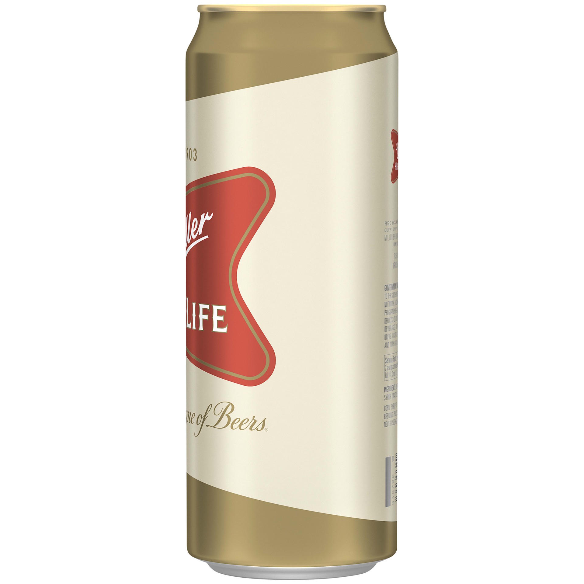 slide 4 of 5, Miller High Life is an American lager beer with the perfect balance of flavor and refreshment. Its crisp, easy-drinking flavor is the epitome of the American lager category with 4.6% ABV. As the Champagne of Beers, it's crisp with a slight sweetness balan, 288 oz
