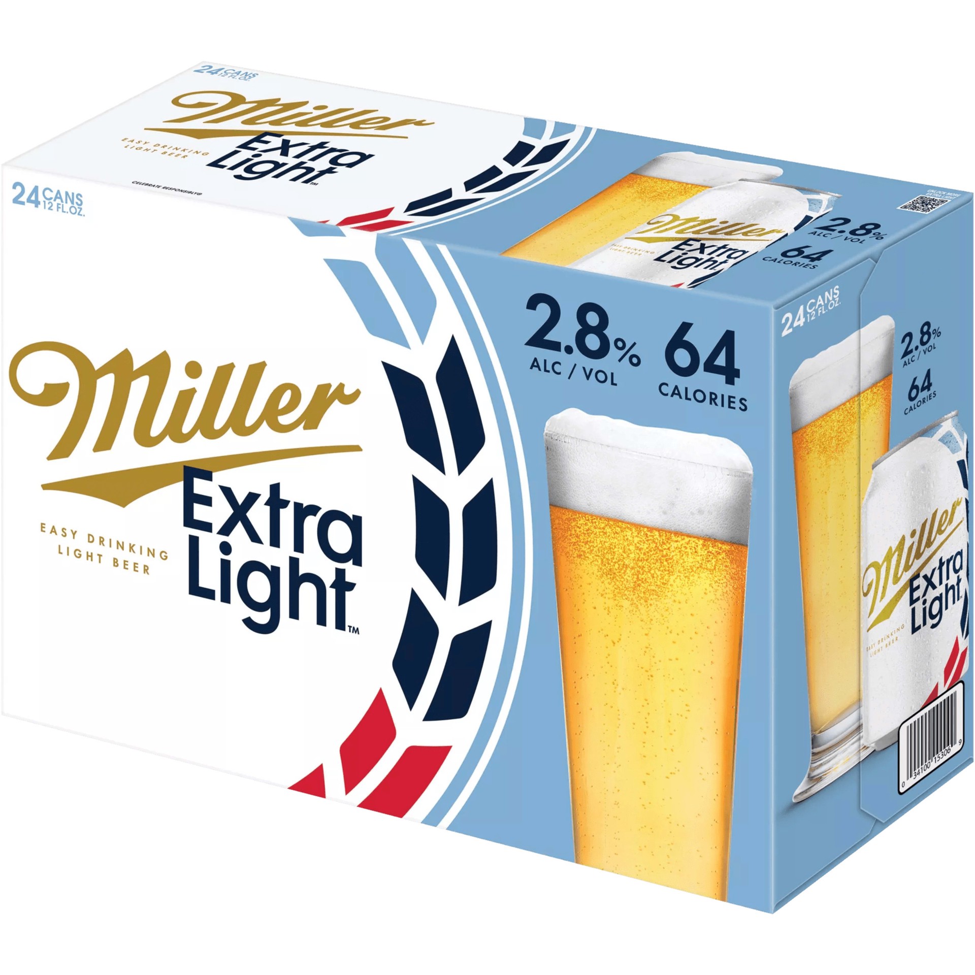 slide 2 of 3, Miller 2.8% ABV Lager, 24 ct; 12 oz