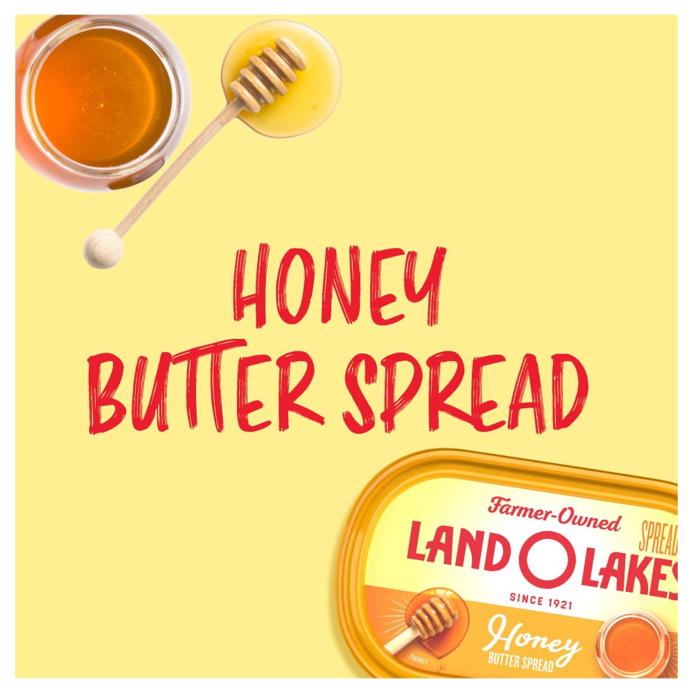slide 3 of 6, Land O'Lakes Honey Butter Spread, Spreadable, 6.5 oz