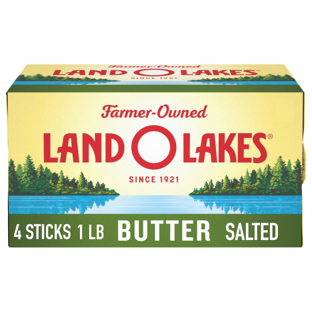 slide 4 of 6, Land O'Lakes Salted Butter, 4 sticks, 1 lb pack, 1 lb