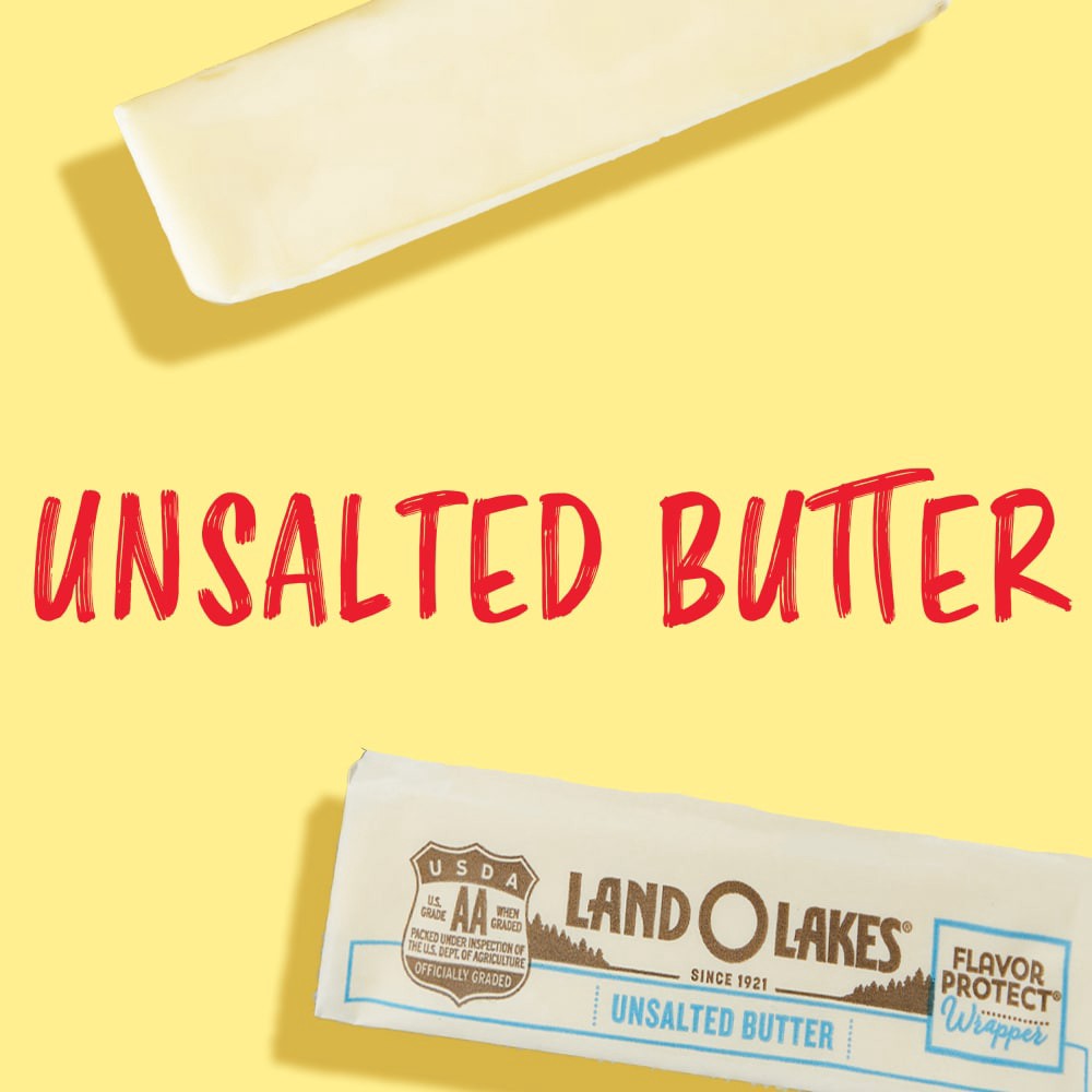 slide 4 of 6, Land O'Lakes Unsalted Butter, 4 Sticks, 1 lb Pack, 1 lb