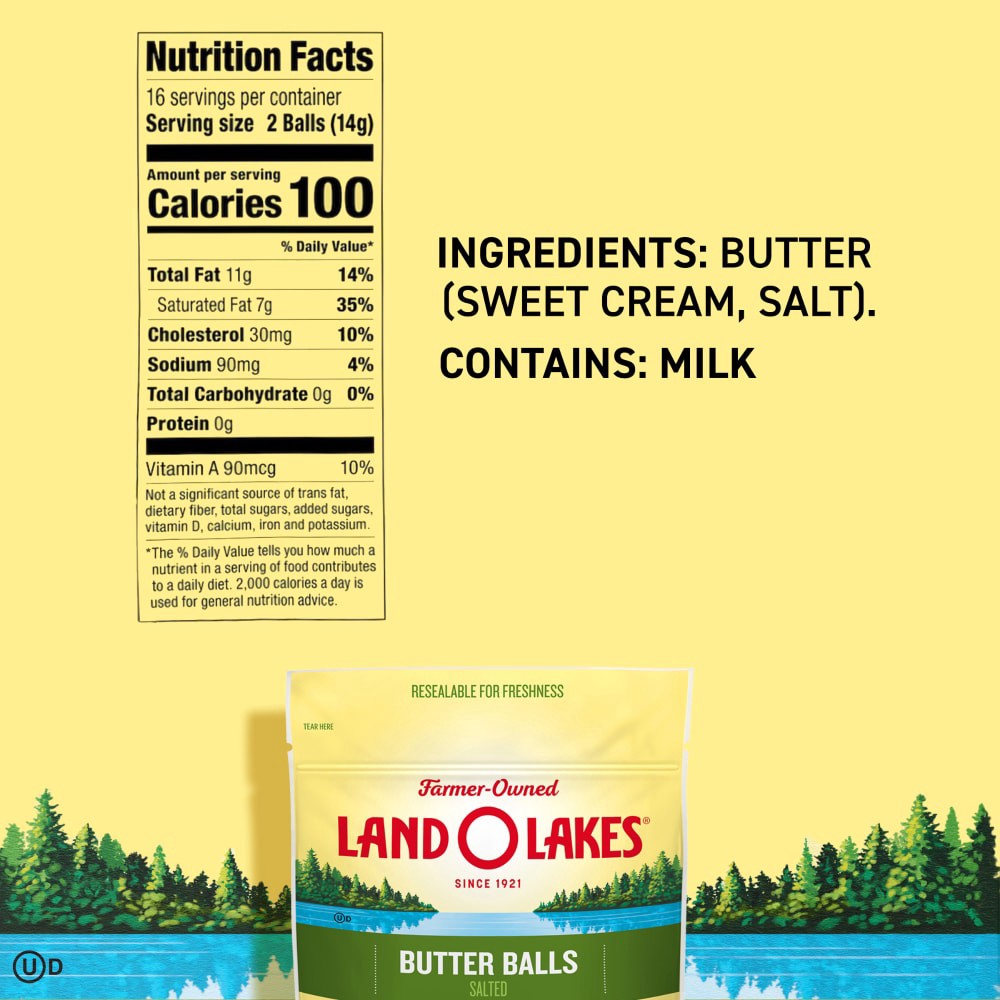 slide 6 of 6, Land O'Lakes Butter Balls, 8 oz