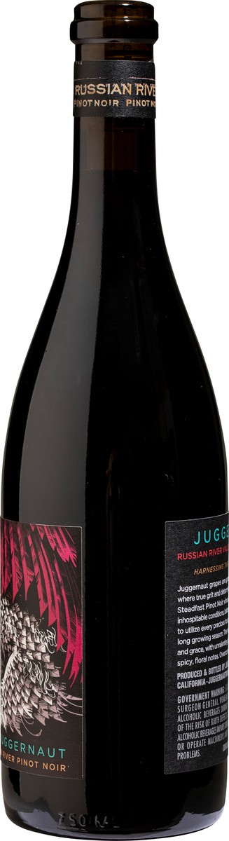 slide 3 of 5, Juggernaut Wine Pinot Noir, 750 ml