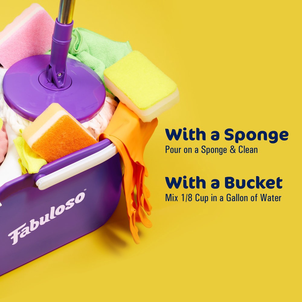 slide 3 of 6, Fabuloso Multi-Purpose Cleaner, 2X Concentrated Formula, Citrus & Fruits with Baking Soda, 56 Oz., 56 fl oz