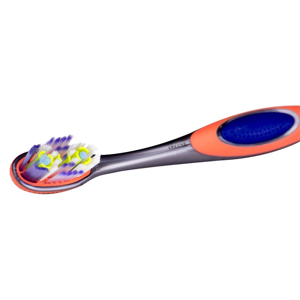 slide 2 of 4, Colgate 360 Advanced Floss Tip Bristles Manual Toothbrush Soft - 2 Count, 2 ct
