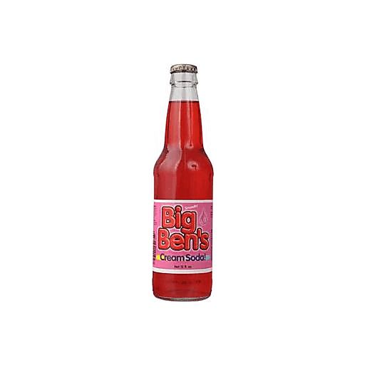 slide 1 of 1, Real Soda Bib Ben Pink Cream Soda, 12 oz