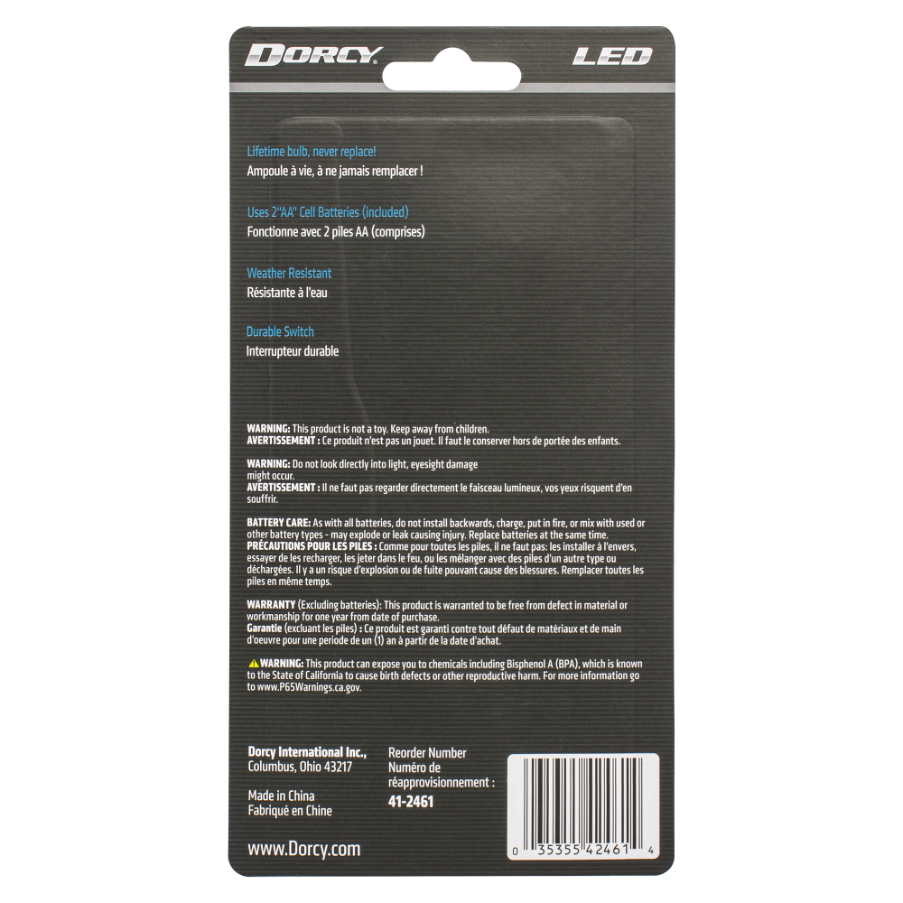 slide 4 of 5, Dorcy 25-Lumen Led Flashlight - Blue, 6 in x 1 in