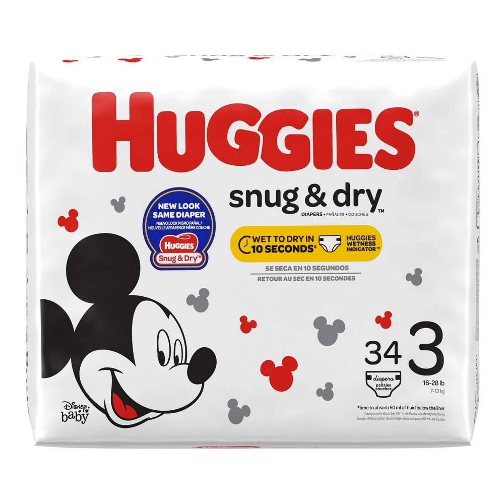 Huggies Snug & Dry Size 3 Diapers, 31 ct - Greatland Grocery