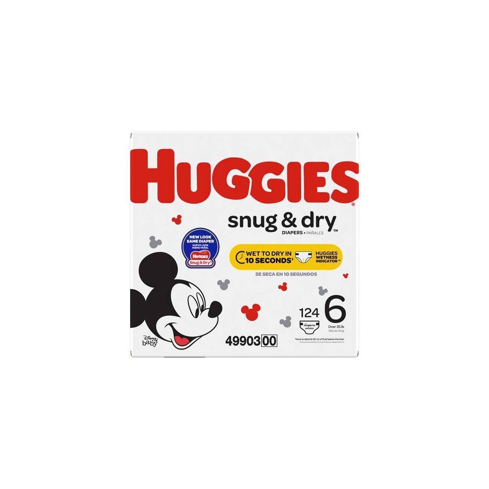 slide 2 of 5, Huggies Snug & Dry Diapers Size 6, 104 ct