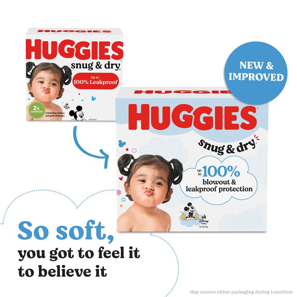 slide 5 of 6, Huggies Snug & Dry Baby Diapers, Size 5, 132 Ct, 132 ct