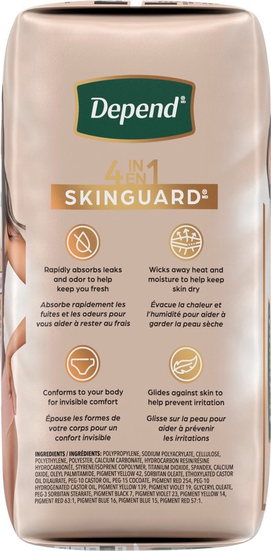 slide 2 of 4, Depend Silhouette Adult Incontinence & Postpartum Bladder Leak Underwear for Women, Maximum Absorbency, Small, Pink, 16 Count, 16 ct