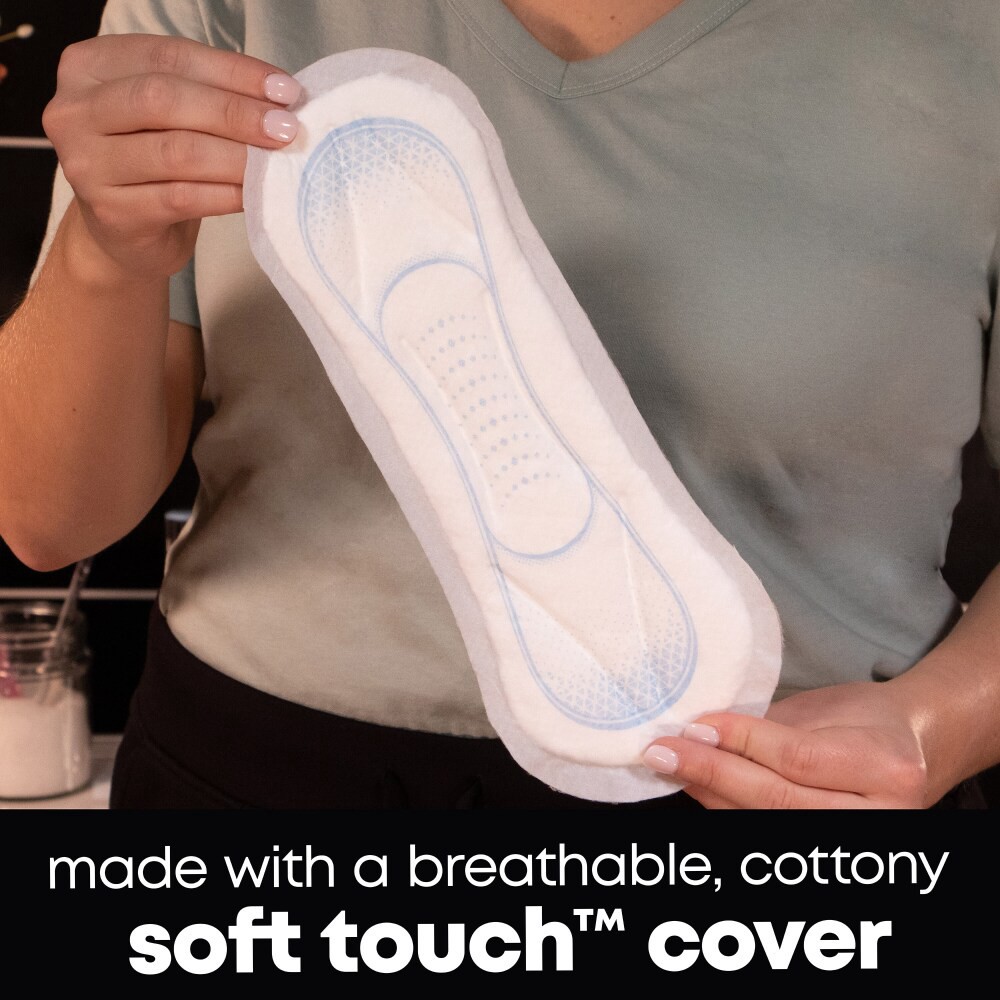 slide 3 of 6, U by Kotex Clean & Secure Overnight Maxi Pads, 30 Count, 30 ct