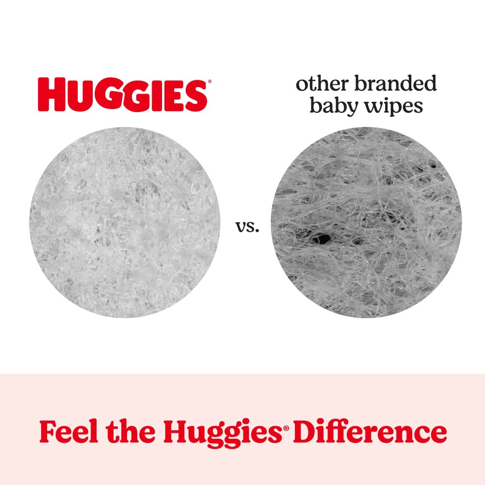 slide 5 of 6, Huggies Simply Clean Unscented Baby Wipes, 6 Flip-Top Packs (384 Wipes Total), 6 ct