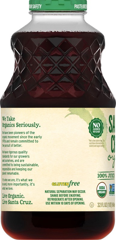 slide 4 of 5, Santa Cruz Organic 100% Juice, Pomegranate Tart Cherry - 32 oz, 32 oz