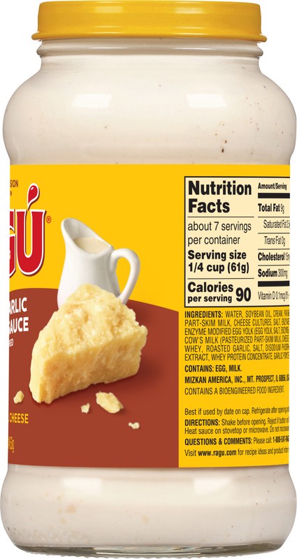slide 4 of 5, Ragu Roasted Garlic Parmesan Sauce 16 oz, 16 oz