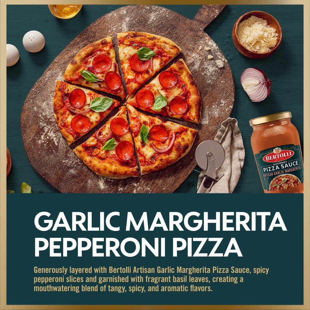 slide 6 of 6, Bertolli Artisan Garlic Margharita Pizza Sauce - 16 oz, 16 oz