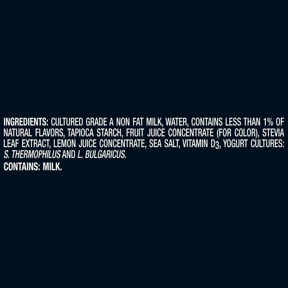 slide 3 of 6, Oikos Blueberry 15g Protein, 0g Added Sugar, Nonfat Greek Yogurt, 5.3 OZ Cup, 5.3 oz