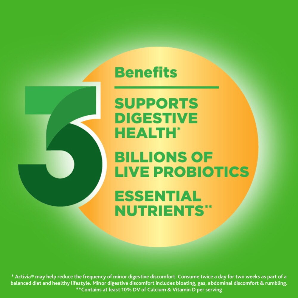 slide 5 of 6, Activia Vanilla Probiotic Yogurt, Low Fat Yogurt Cups, 4 OZ, 4 Ct, 4 ct