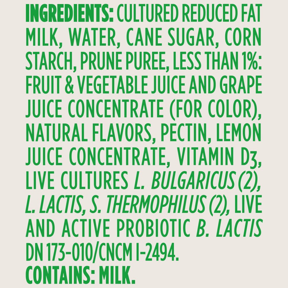 slide 3 of 4, Activia Prune Probiotic Yogurt, Low Fat Yogurt Cups, 4 OZ, 4 Ct, 4 ct