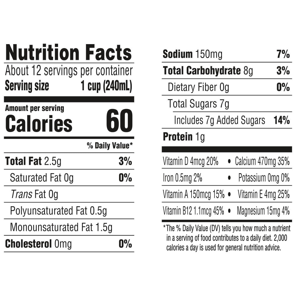 slide 2 of 6, Silk Almond Milk, Original, Dairy Free, Gluten Free, 96 FL OZ Bottle, 96 fl oz