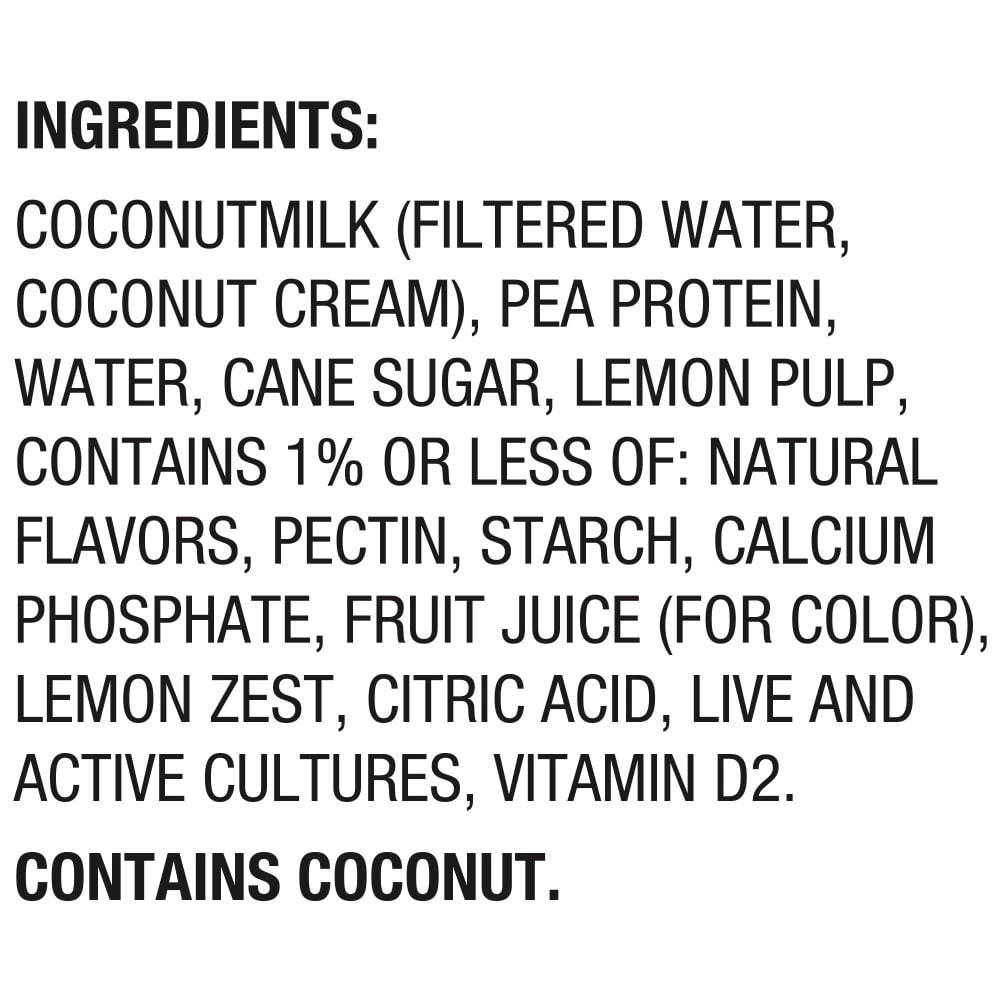 slide 5 of 6, Silk Lemon Dairy Free, Plant Based, Greek Style Coconut Milk Yogurt Alternative, 5.3 OZ Cup, 5.3 oz