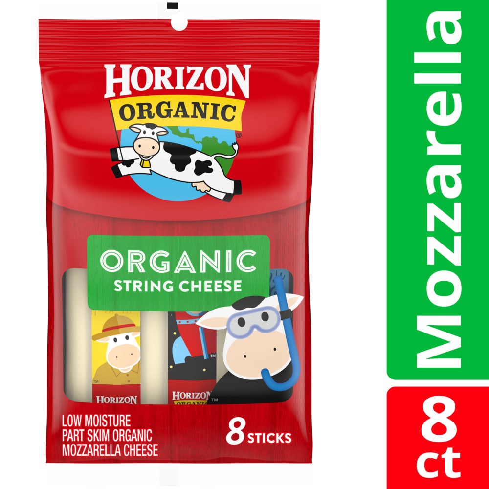 slide 3 of 5, Horizon Organic Sticks Mozzarella Cheese, 8 Oz., 8 Count, 8 ct