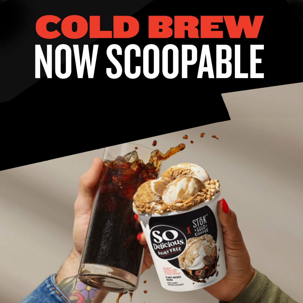 slide 5 of 6, So Delicious Dairy Free SToK Cold Brew Coffee Plant Based Blend Frozen Dessert Container, 16 fl oz