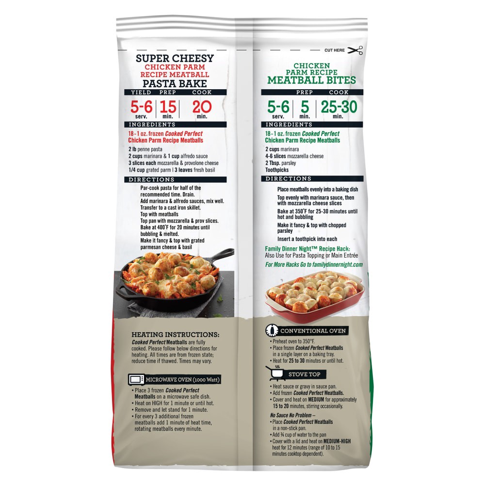 slide 2 of 4, Cooked Perfect Swedish Meatballs, 26 oz