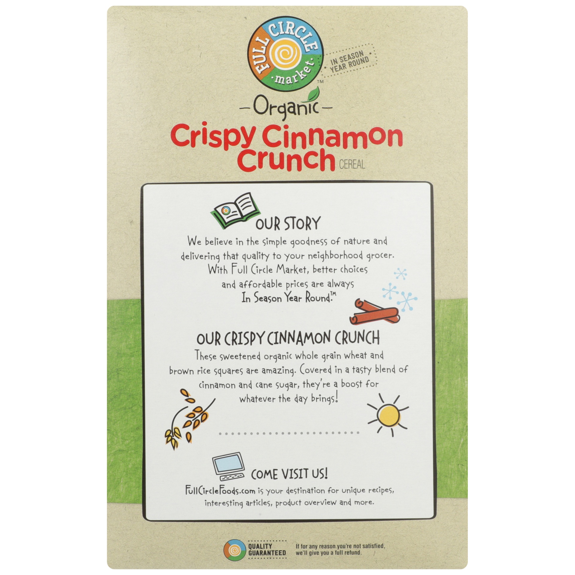 slide 6 of 6, Full Circle Market Crispy Cinnamon Crunch Cereal, 10 oz