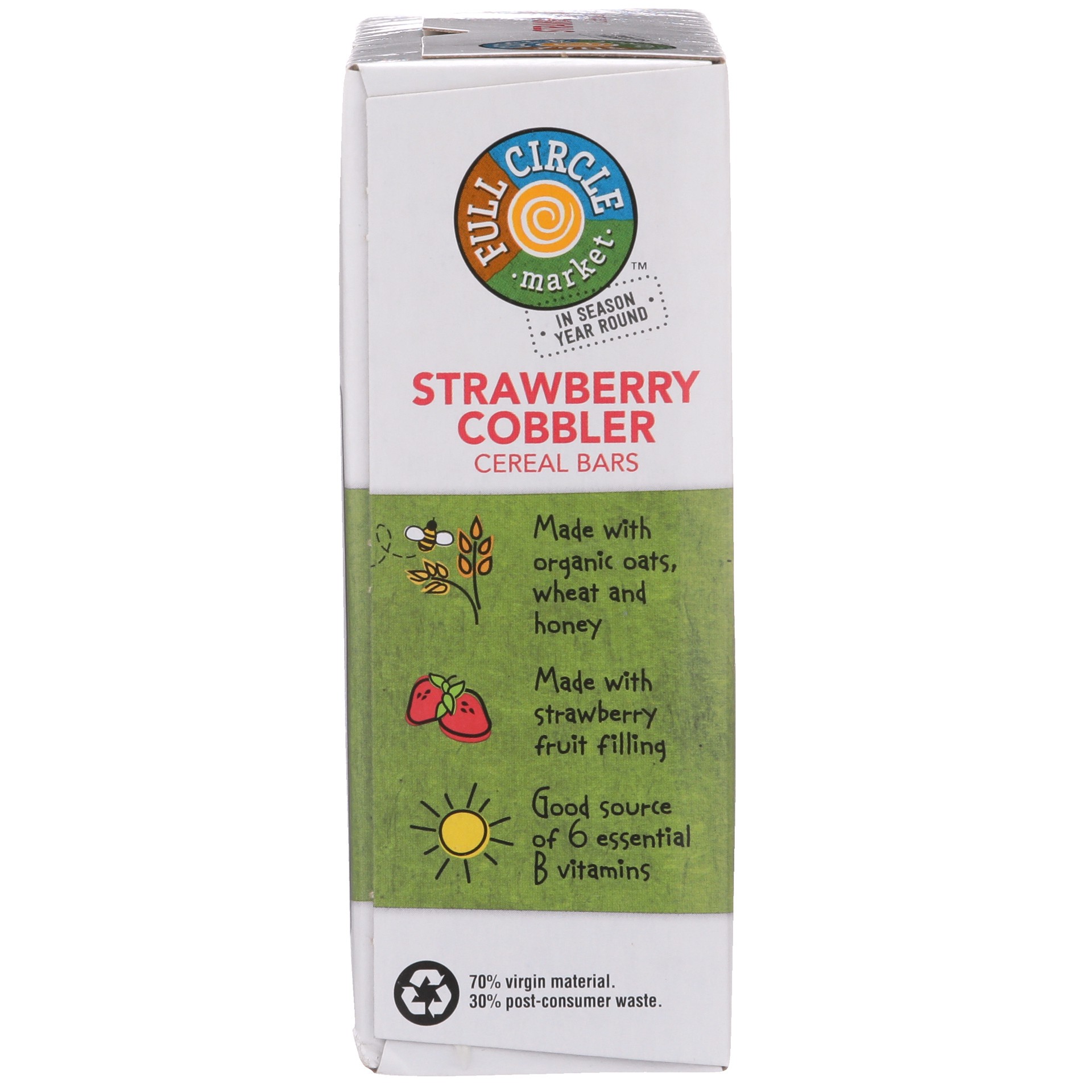 slide 5 of 6, Full Circle Market Strawberry Cobbler Cereal Bars 6 - 1.3 oz Bars, 6 ct