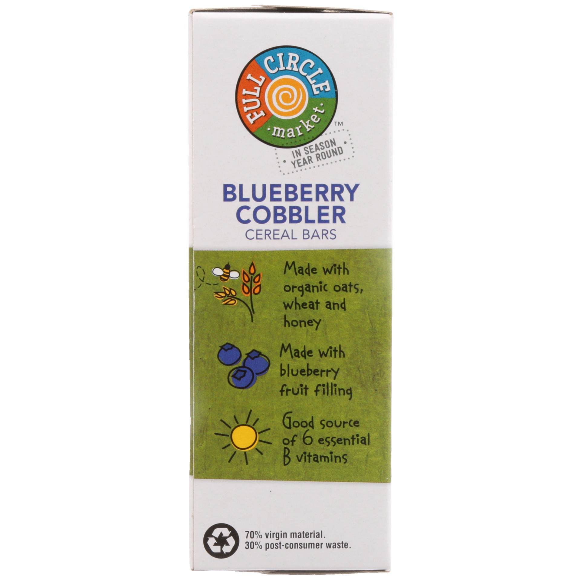 slide 5 of 6, Full Circle Market Blueberry Cobbler Cereal Bars 6 - 1.3 oz Bars, 6 ct