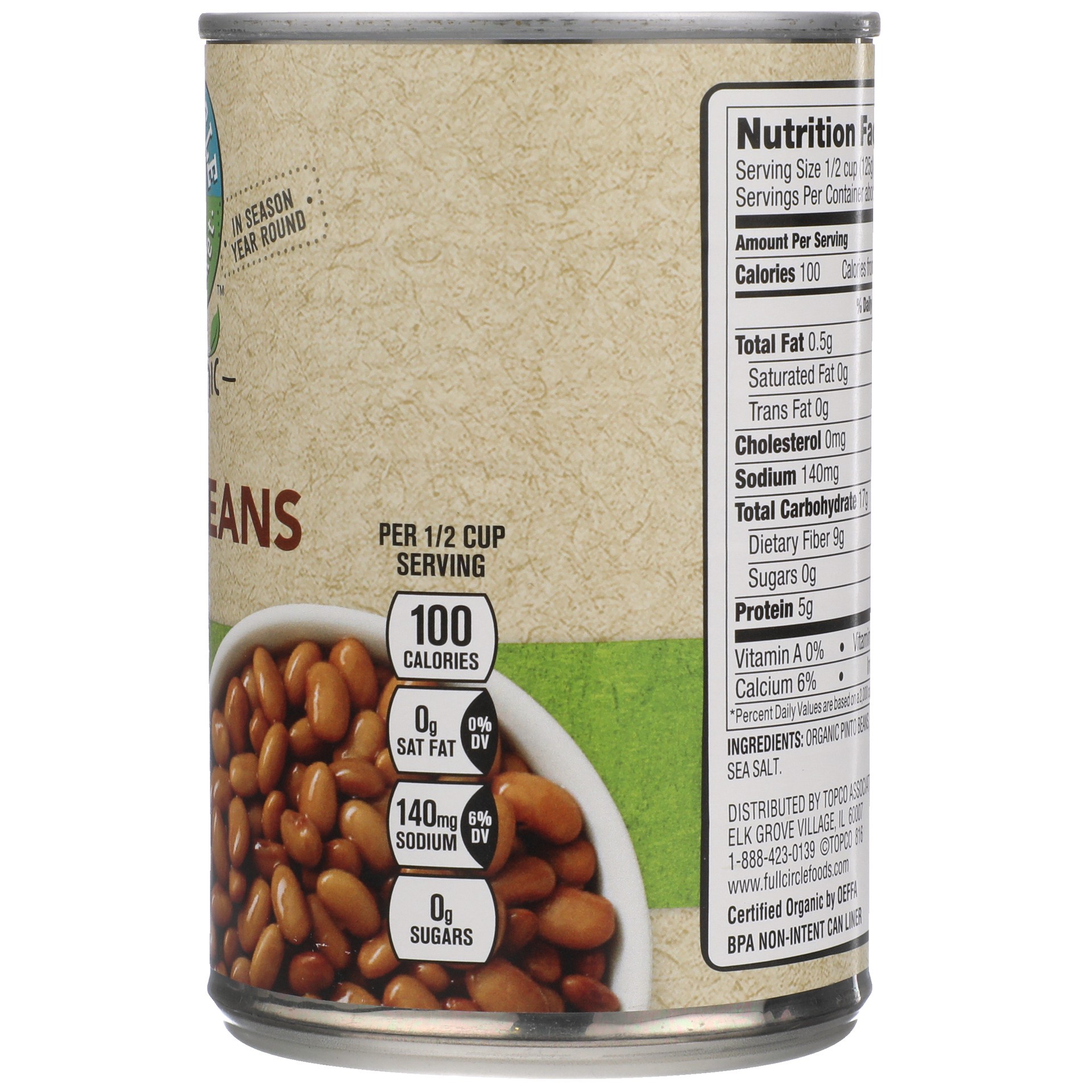 slide 6 of 6, Full Circle Market Organic Pinto Beans, 15 oz