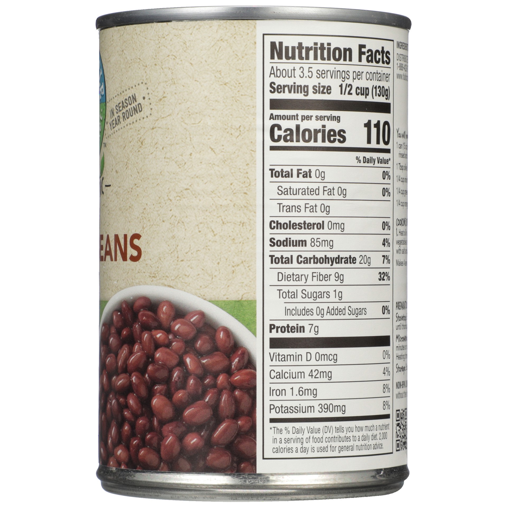 slide 6 of 6, Full Circle Market Organic Low Sodium Black Beans 15 oz, 15 oz