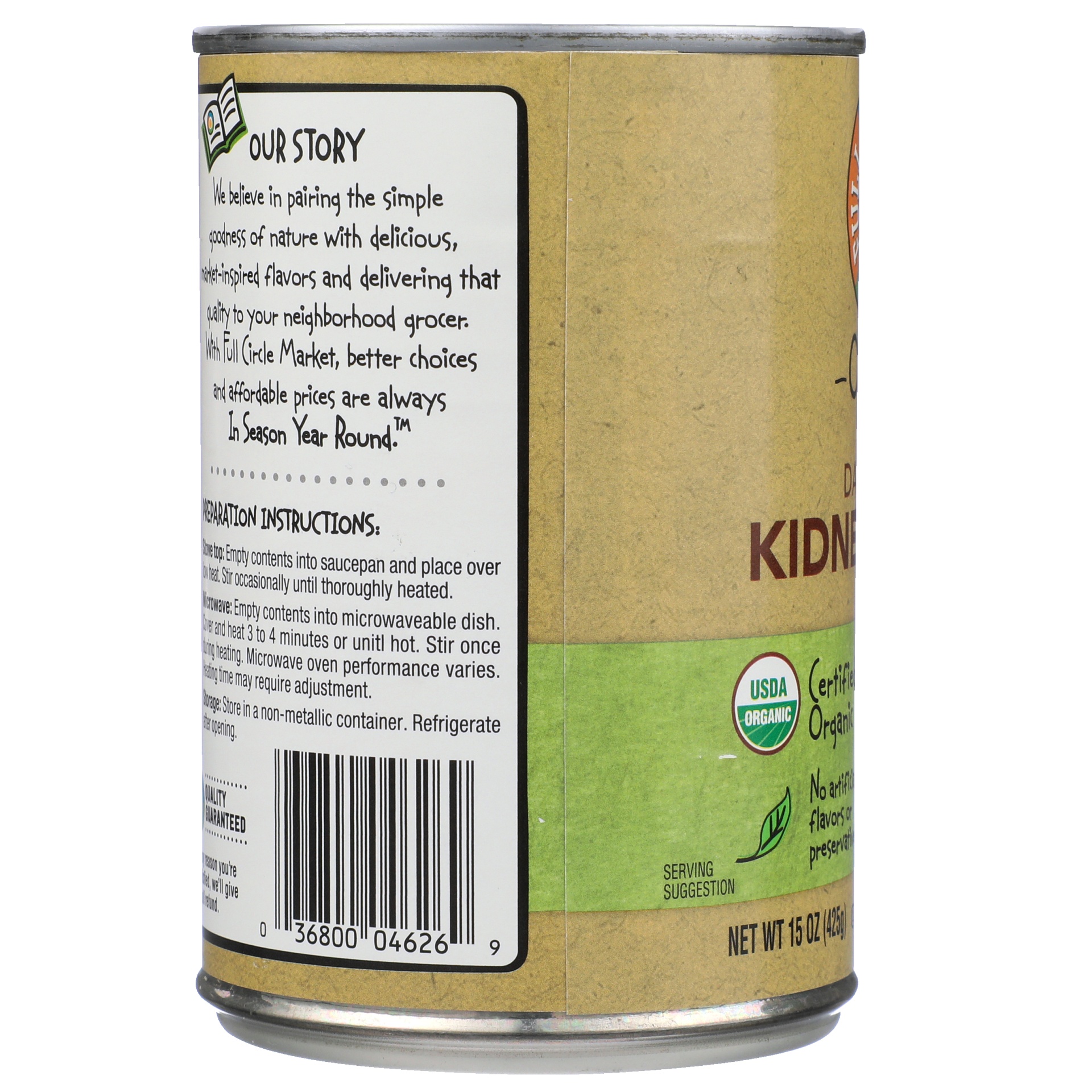 slide 2 of 6, Full Circle Market Organic Dark Red Kidney Beans, 15 oz