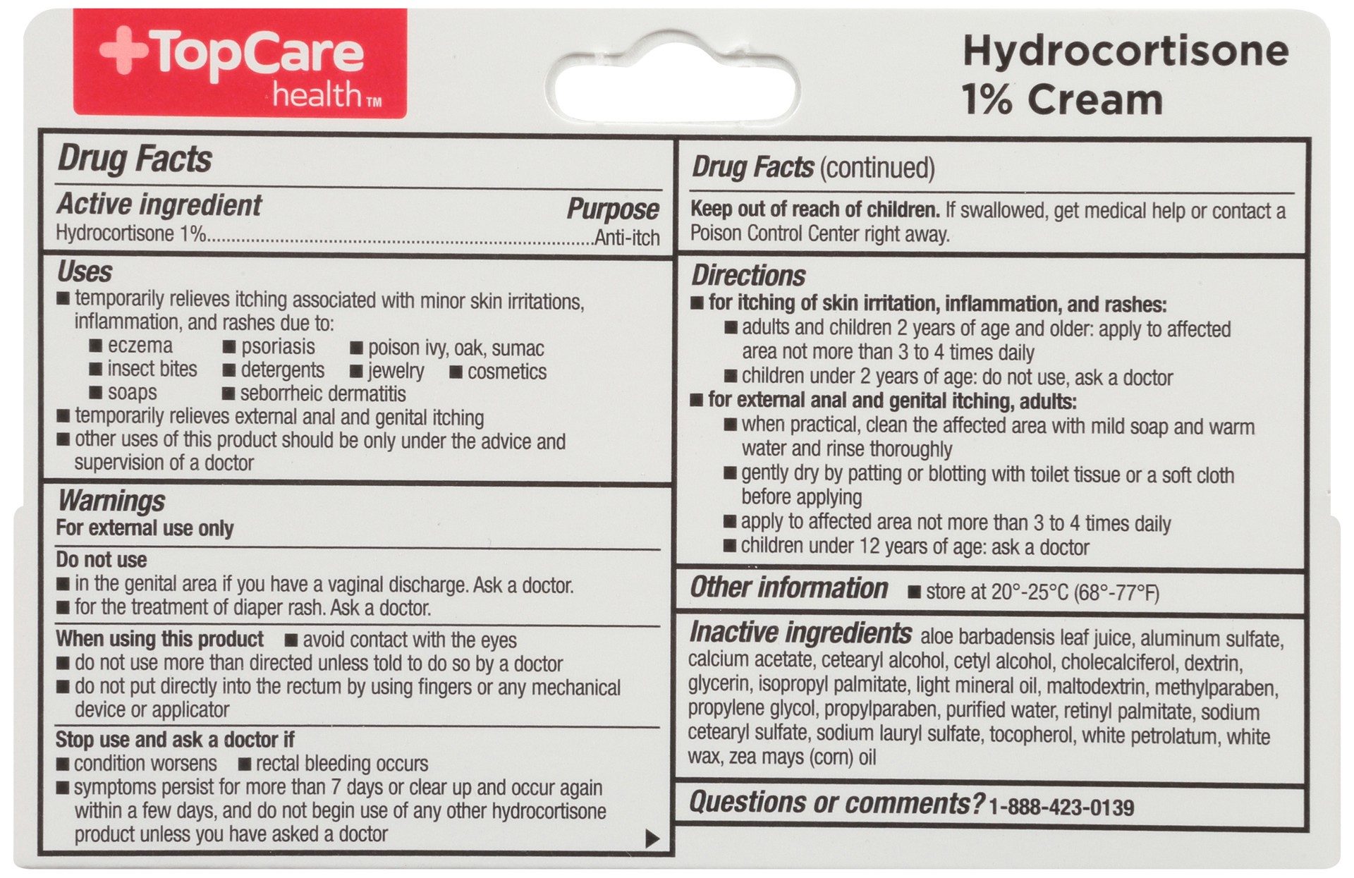 slide 3 of 6, TopCare Health Maximum Strength Hydrocortisone 1% Cream 1 oz, 1 oz