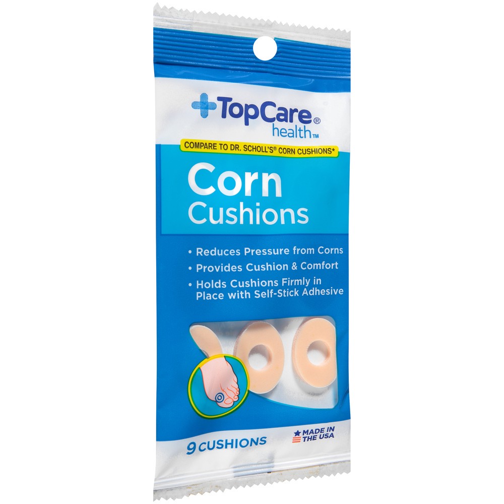 slide 1 of 1, Topcare Corn Cushions, For Men & Women 9 Ea, 9 ct