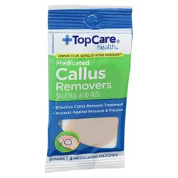 Topcare HEALTH Callus Removers Salicylic Acid 40% Pads/Medicated Patches